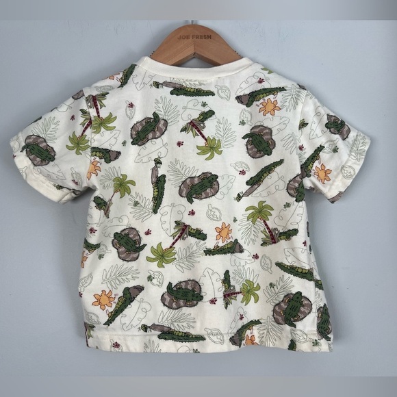 Buster Brown Vintage Crocodile Safari AOP Short Sleeve Tee 18M - Picture 2 of 6